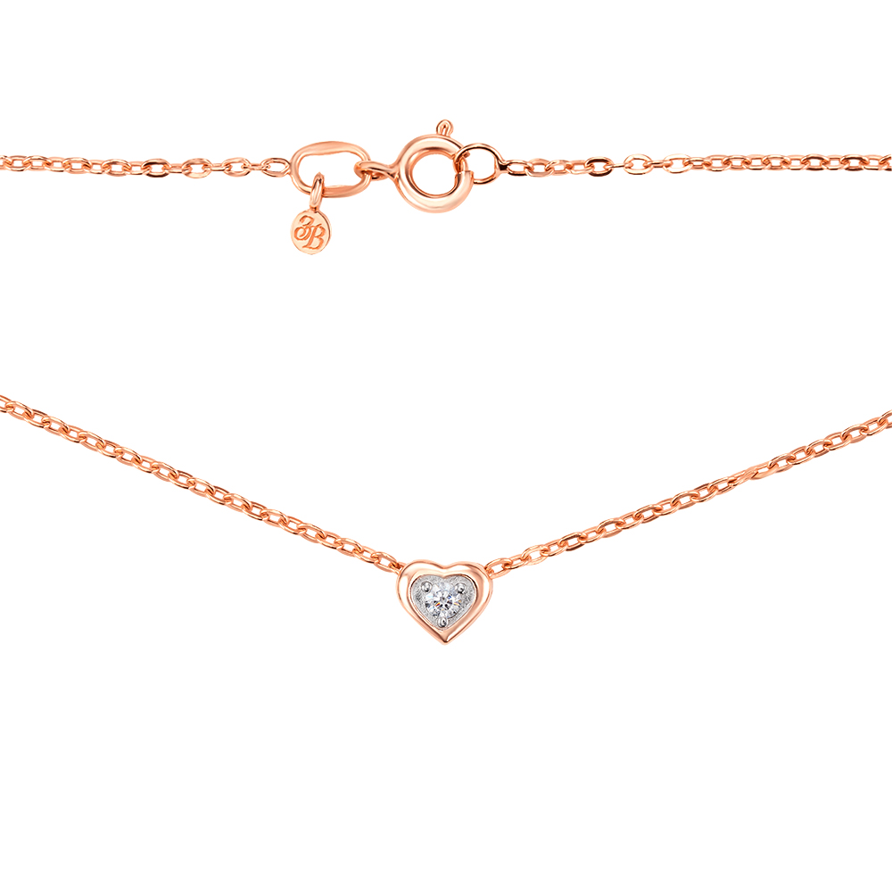 

Колье из красного золота с кристаллом Swarovski 000129230 45 размера