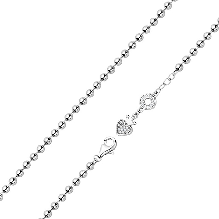 

Серебряный браслет с фианитами 000123712 16.5 размера