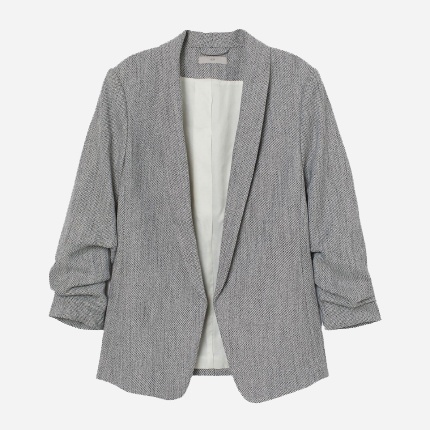 

Жакет H&M 1304-7081382 48 Белый с черным