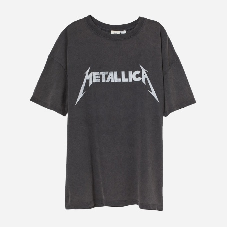 

Футболка H&M 1304-9021402 L Темно-серая
