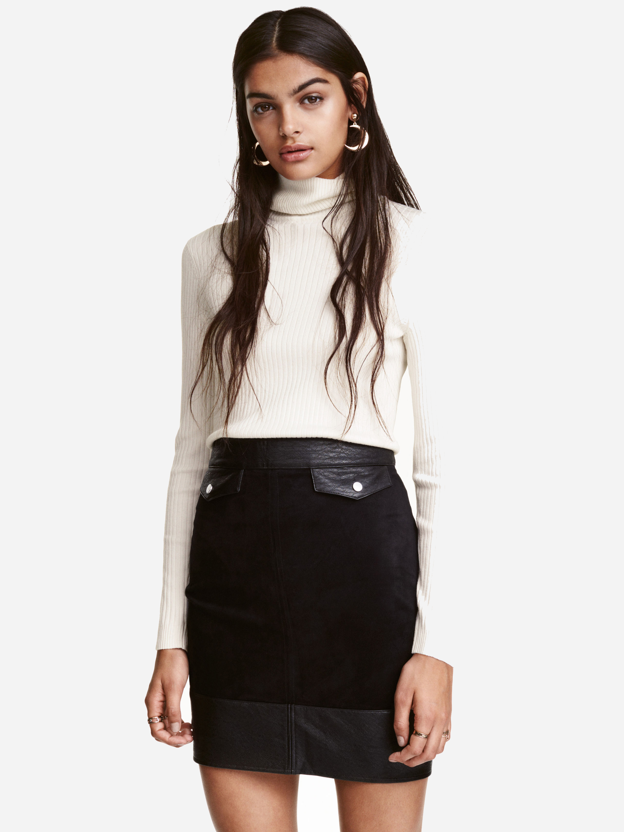 

Юбка из искусственной замши H&M 1804-4186394  Черная, Юбка из искусственной замши H&M 1804-4186394 34 Черная