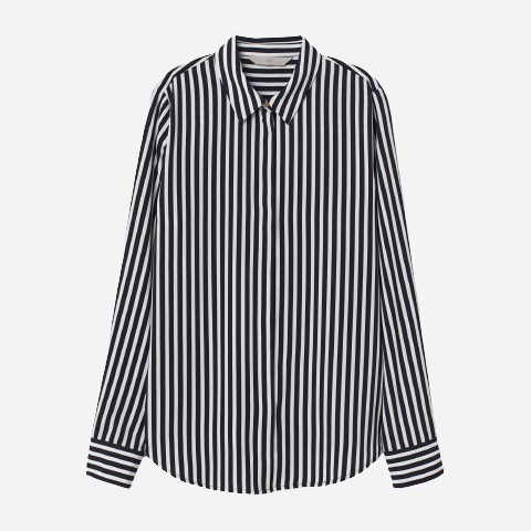 

Блузка H&M 6956329  Белая с синим, Блузка H&M 6956329 32 Белая с синим