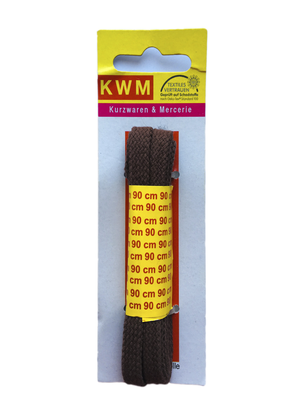 

Шнурок KWM 90см KWM коричневый IS-10406