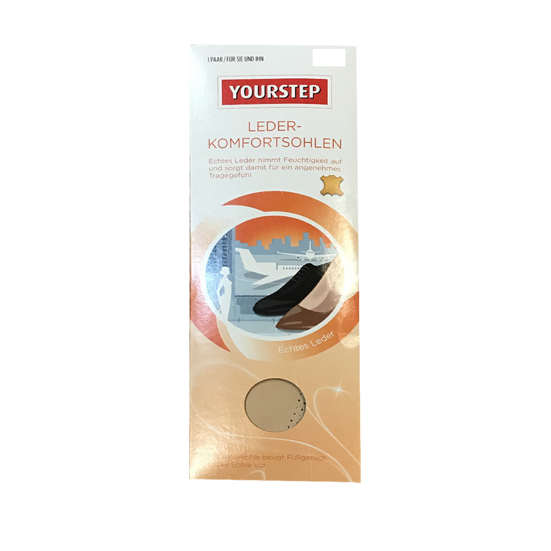 

Стельки кожаные против запаха Yourstep Yourstep 36/37 бежевый S-10061