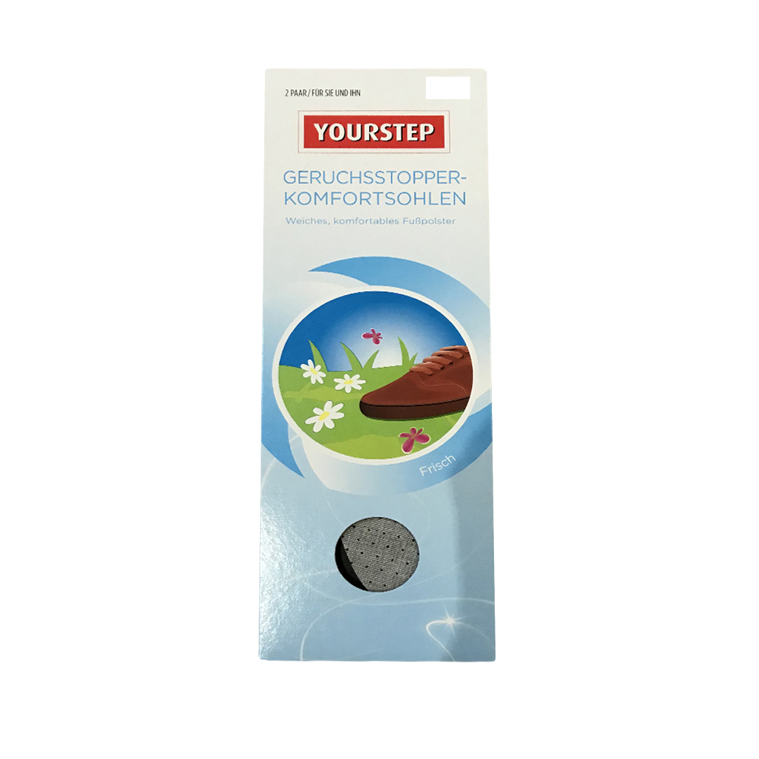 

Стельки против запаха Yourstep 2 пары Yourstep 38/39 белый S-10066