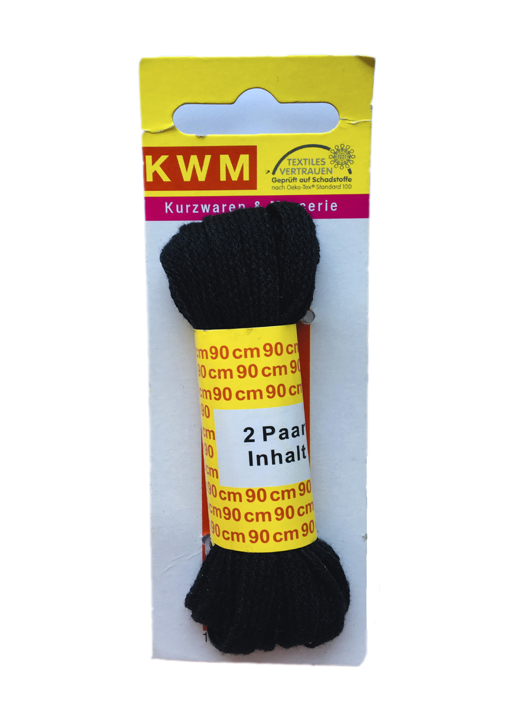 

Шнурки черные KWM 90 см KWM черный IS-10403