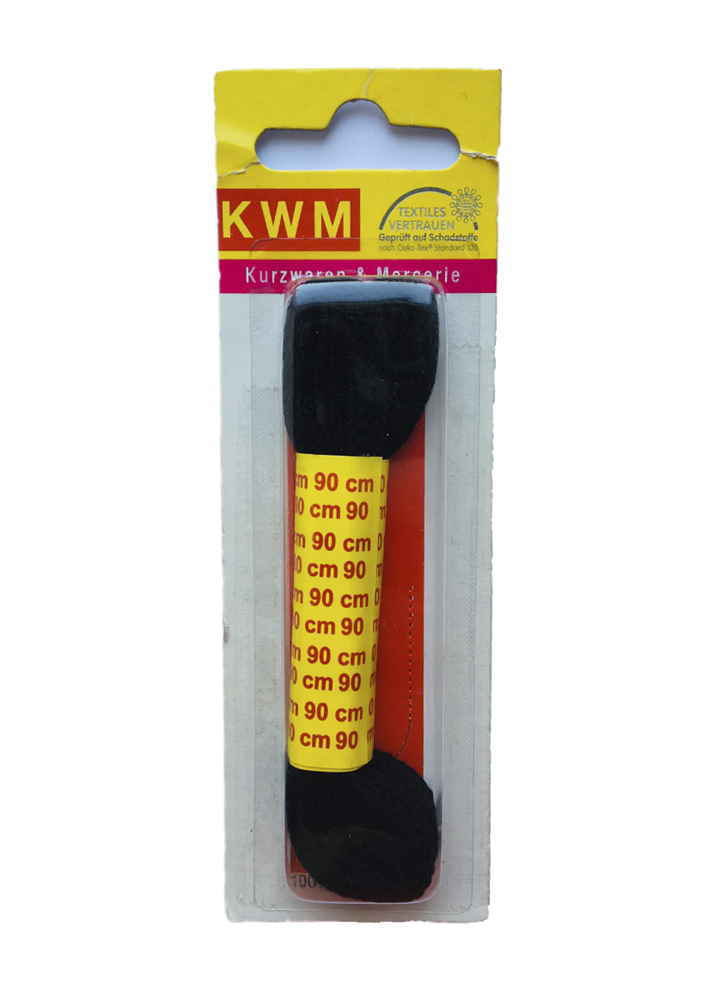 

Шнурки черные KWM 90 см KWM черный IS-10404
