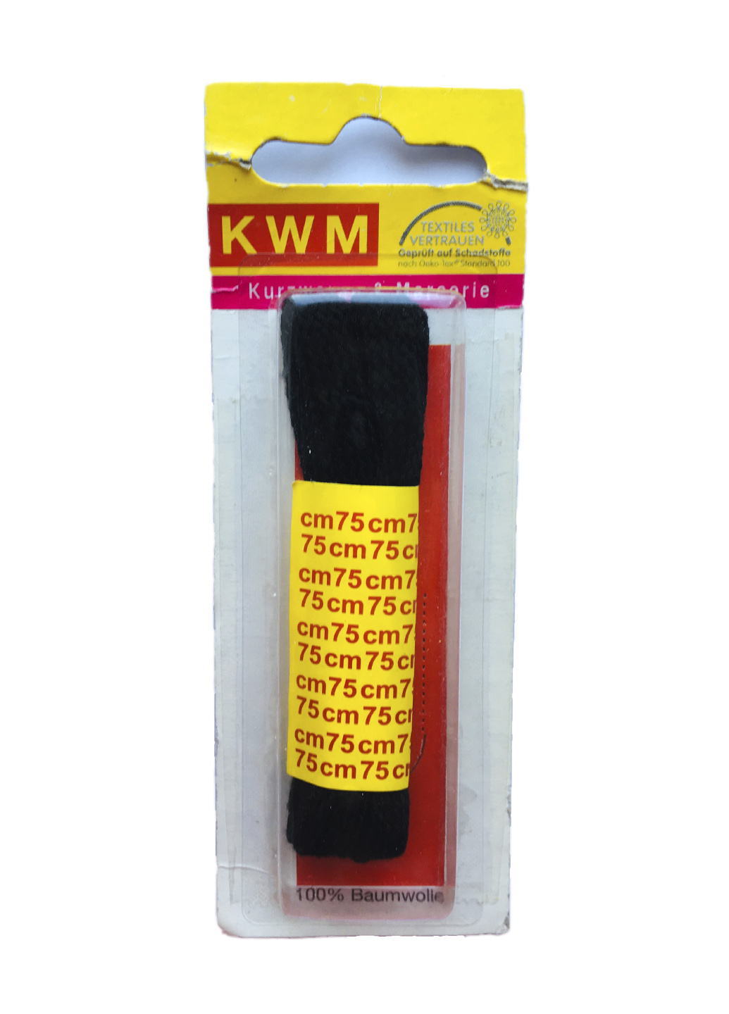 

Шнурки KWM 75 см KWM черный IS-10413