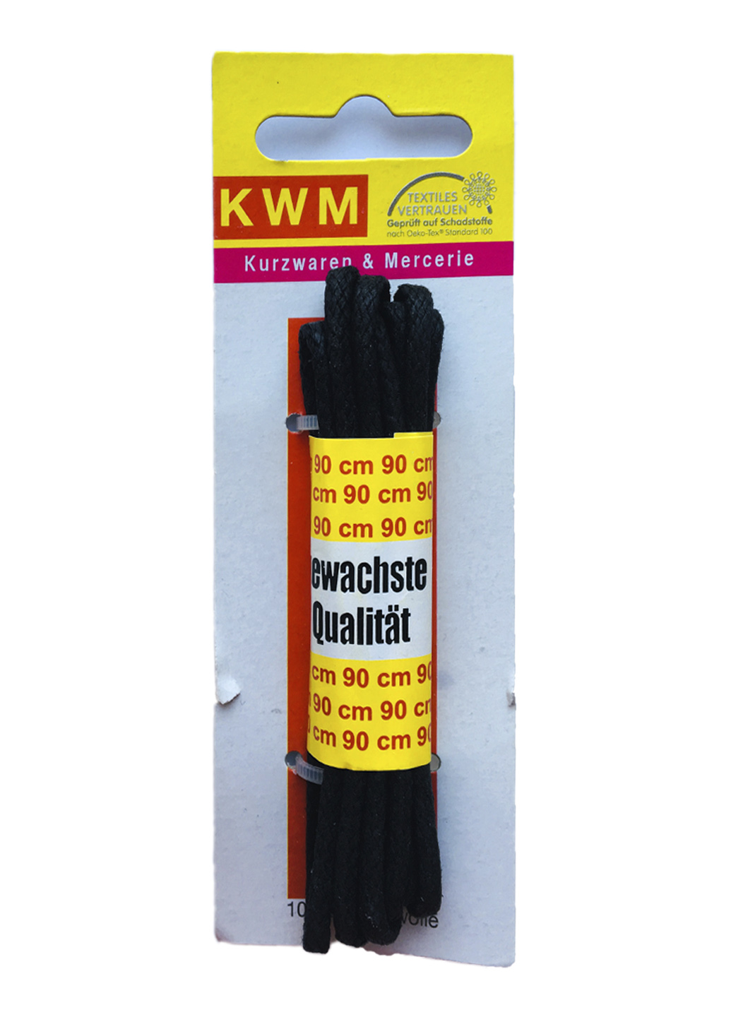 

Шнурки черные KWM, 90 см KWM черный IS-10405