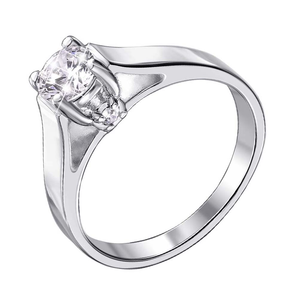 

Серебряное кольцо с фианитами 000140652 18.5 размера