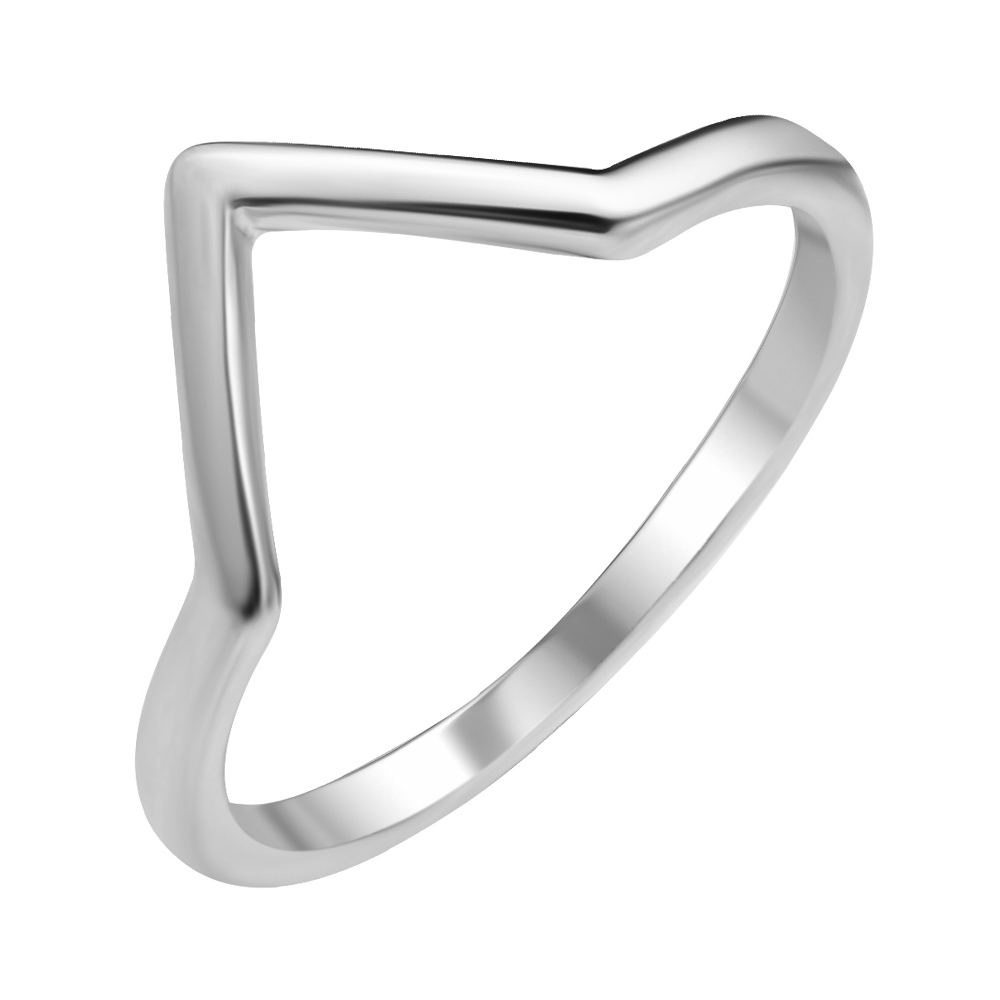 

Серебряное кольцо в стиле минимализм 000112728 16.5 размера