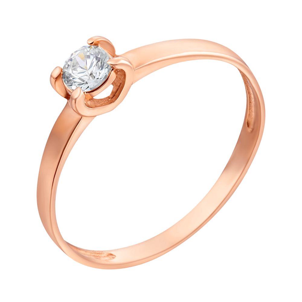 

Кольцо из красного золота с фианитом S Zirconia 000067684 16 размера