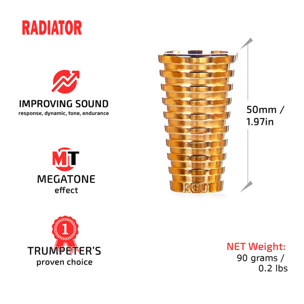 

Бустер для Мундштука Трубы RADIATOR 24k Gold