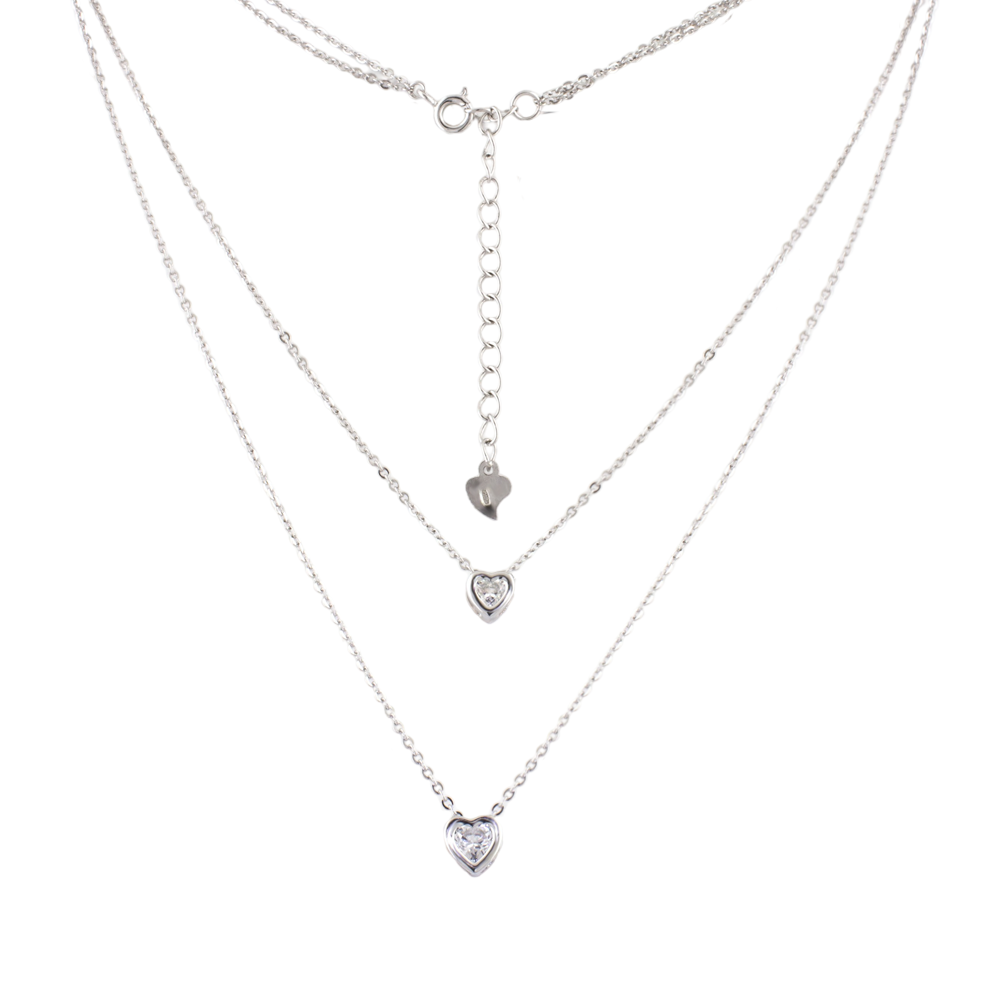 

Срібне кольє 925 проби 7,7 г з кристалом Swarovski 0,9 карат Silvex925