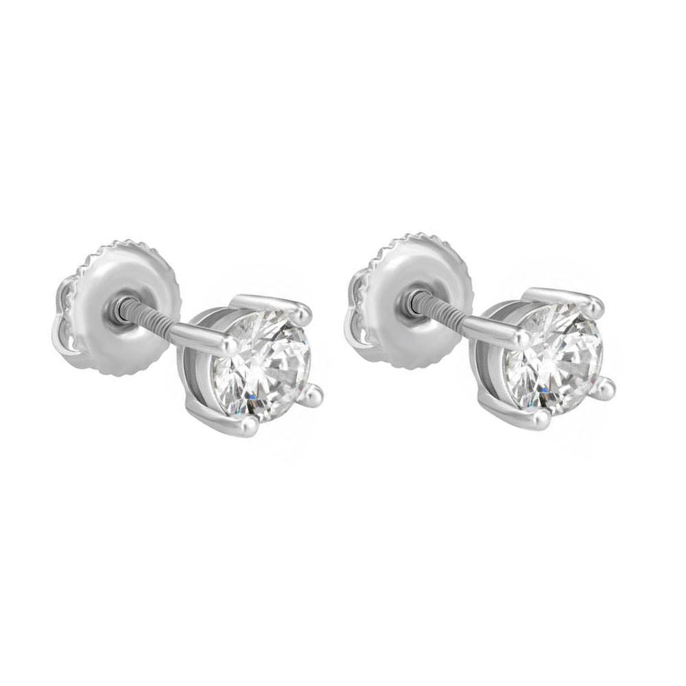 

Срібні сережки 925 проби 1,5 г з кристалами Swarovski 2,2 карат BoutiqueTV