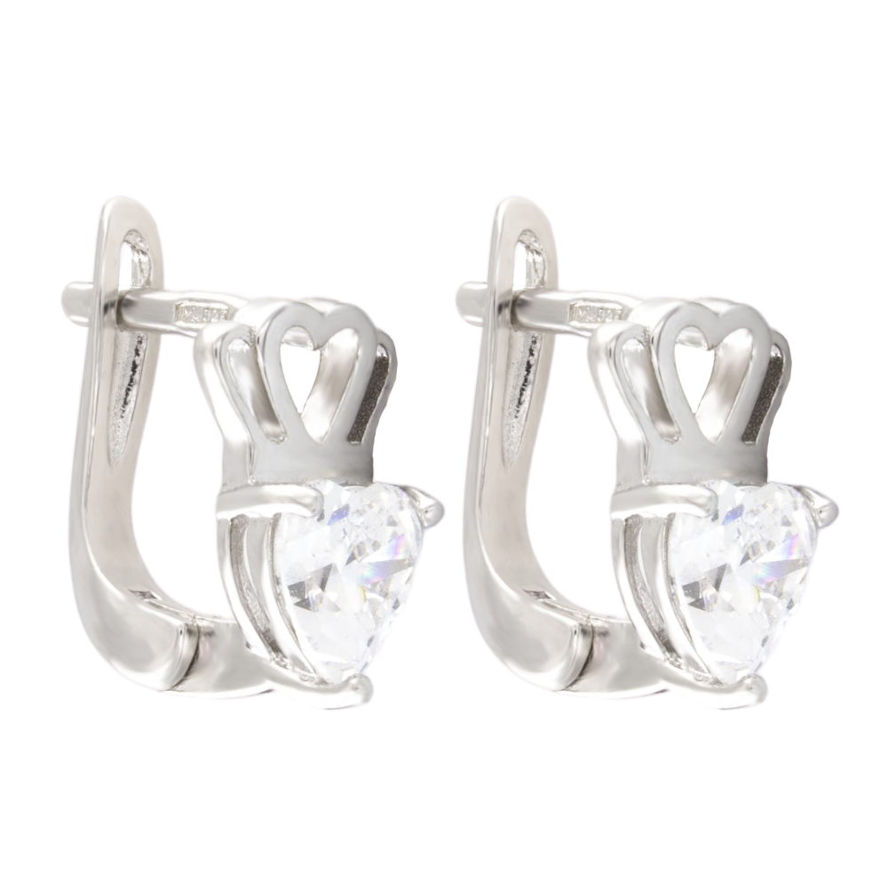 

Срібні сережки 925 проби 3,1 г з кристалами Swarovski 5,1 карат Silvex925