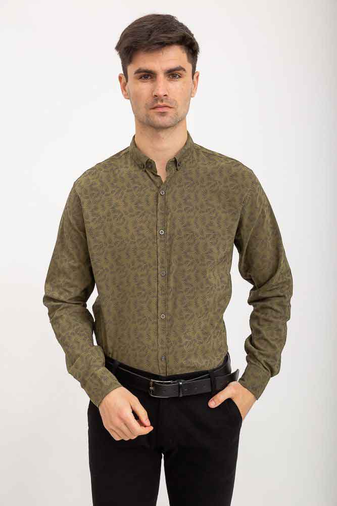 

Рубашка 511F015 цвет Хаки XXL