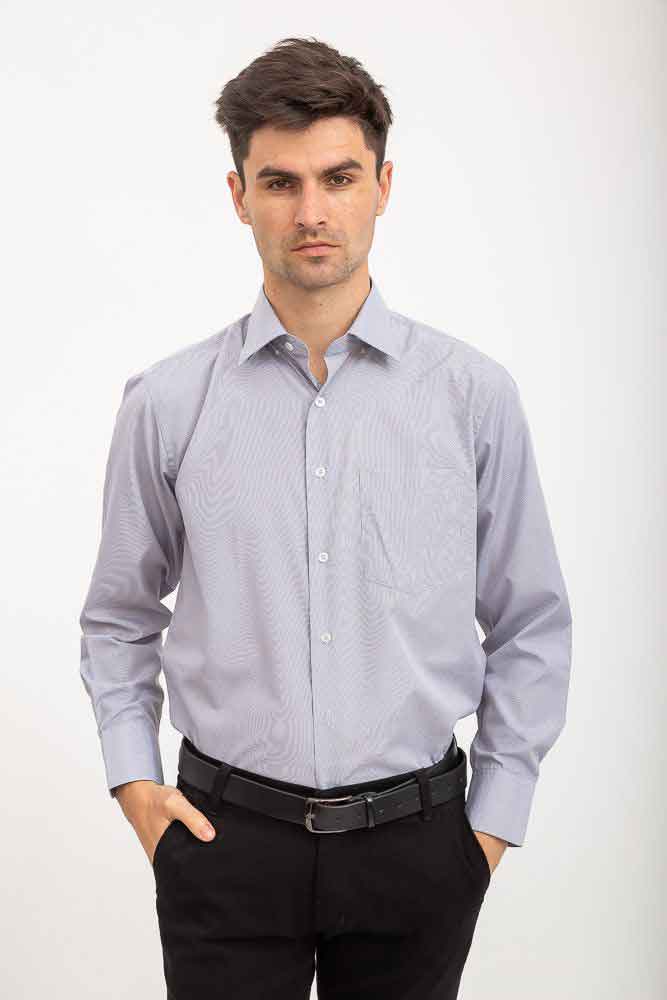 

Рубашка 3#L-S цвет Серо-белый S