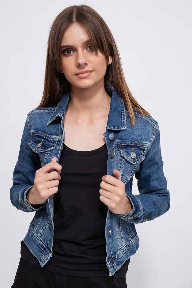 

Джинсовая куртка жен. 123R17209 цвет Синий 36