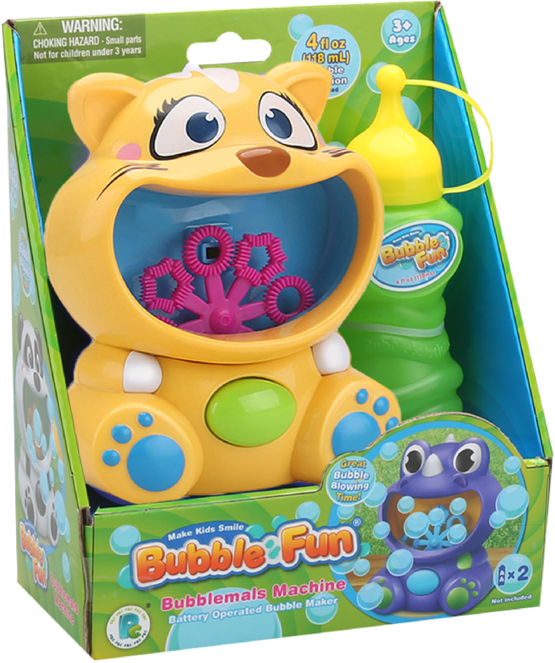 

Мыльные пузыри Make Kids Smile Bubble Fun Котик 120 мл (DHOBB10470B)