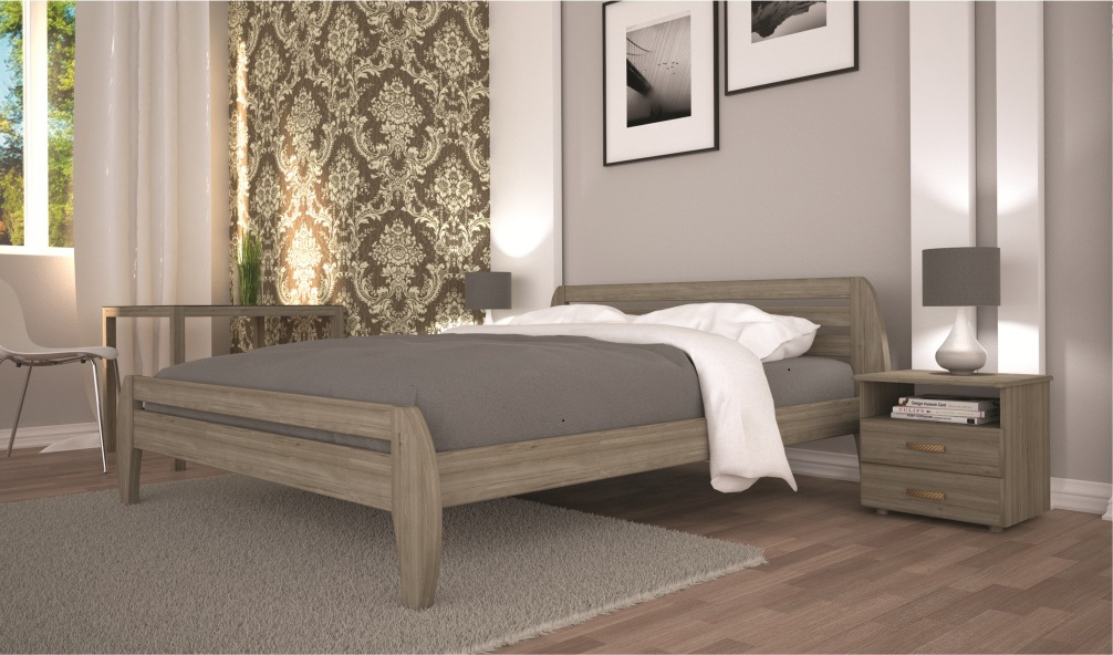 

Кровать ТИС НОВЕ 1 90*200 бук Орех
