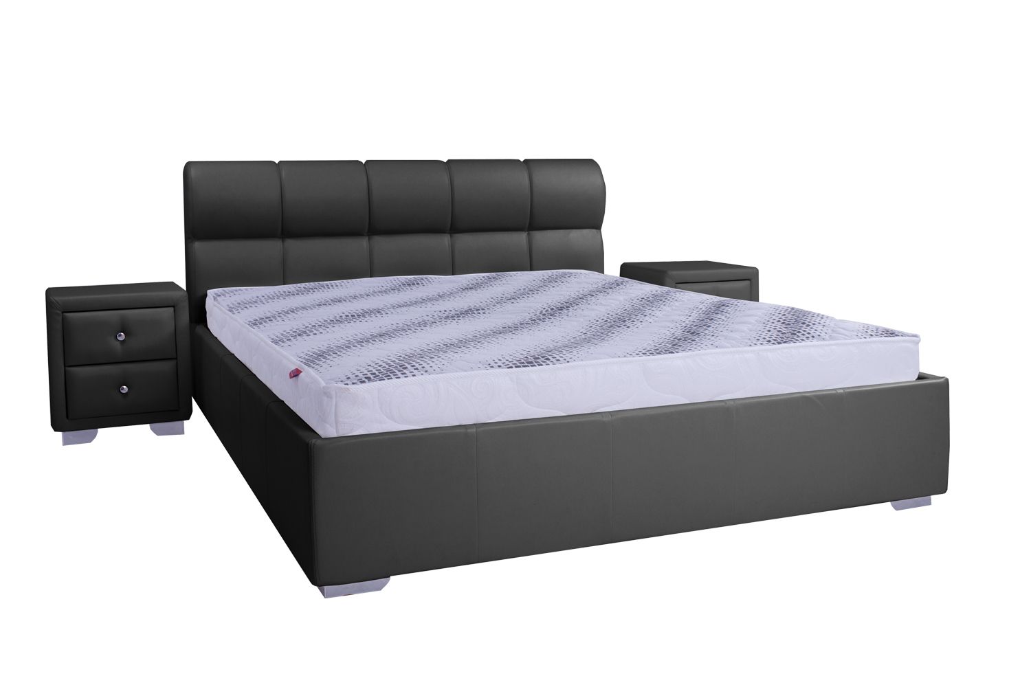 

Кровать со съемным чехлом Zevs-M Барселона (деревянный каркас) Boom 22 серая 140х190