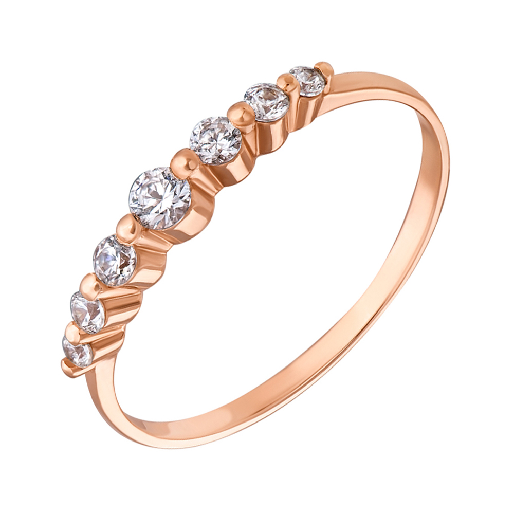 

Золотое кольцо с фианитом S Zirconia 000049400 15.5 размера