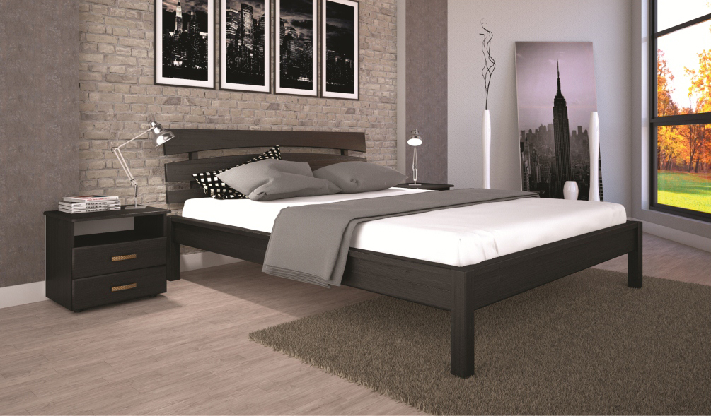 

Кровать ТИС ДОМИНО 3 90*200 бук Лак Венге