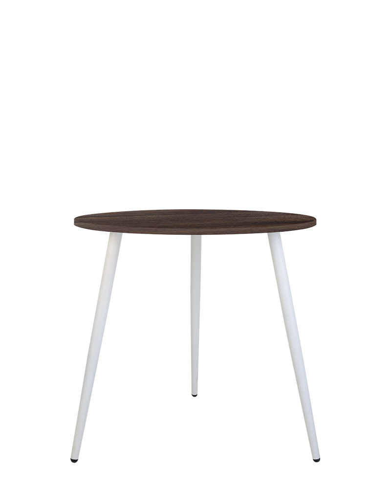 

Стол обеденный металл/ДСП MODERN LITE H18 D70 рама в цвете белый Новый стиль орех