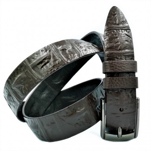 

Ремень мужской брючный Weatro Тёмно-коричневый 0297m-3.5k