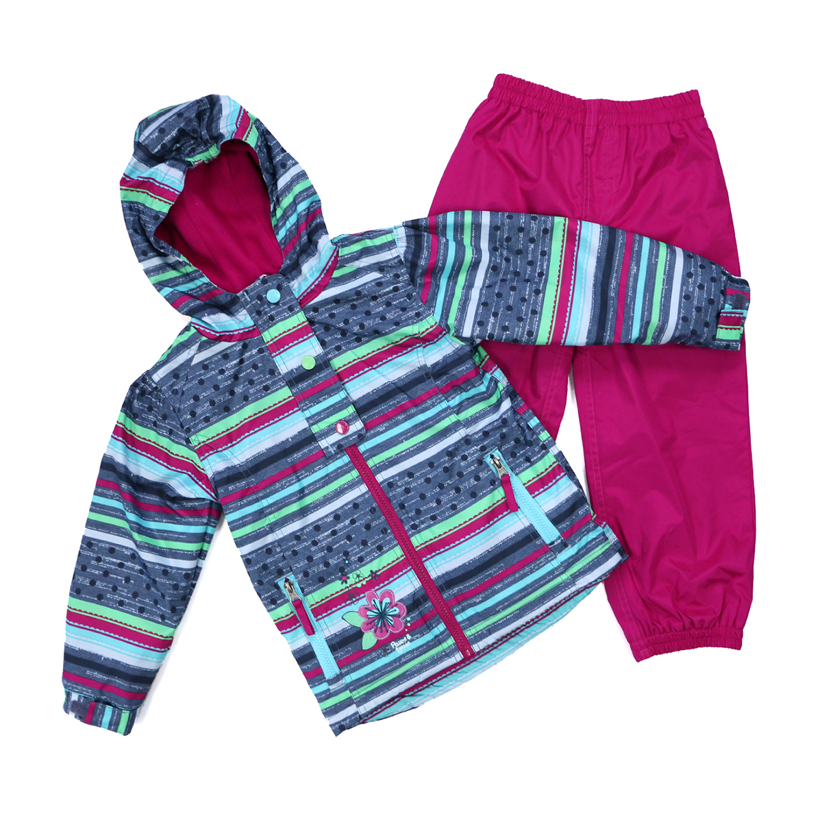 

Демисезонный комплект на флисе Peluche&Tartine S17M68-ZinniasMauve бирюзово-малиновый 128 - 138 см (S17M68-ZinniasMauve-8)