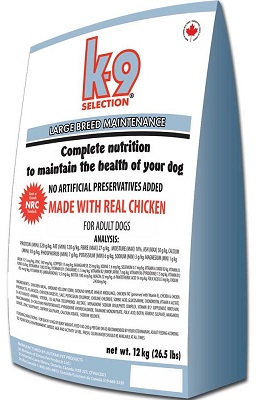 

Корм для собак крупных пород K9 Selection Large Breed Maintenance (20 кг)