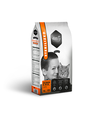 

Корм для котов AMITY Sterilized Salmon, для стерилизованных котов с лососем (1,5 кг)