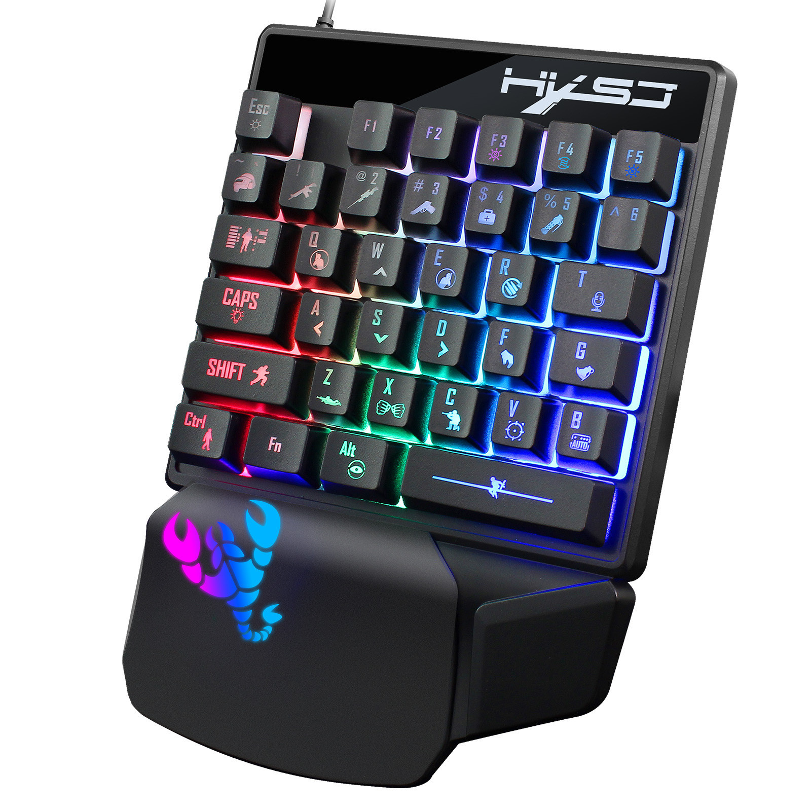 

Игровая проводная клавиатура с подсветкой Sundy PUBG Mobile Keyboard V400 USB Black