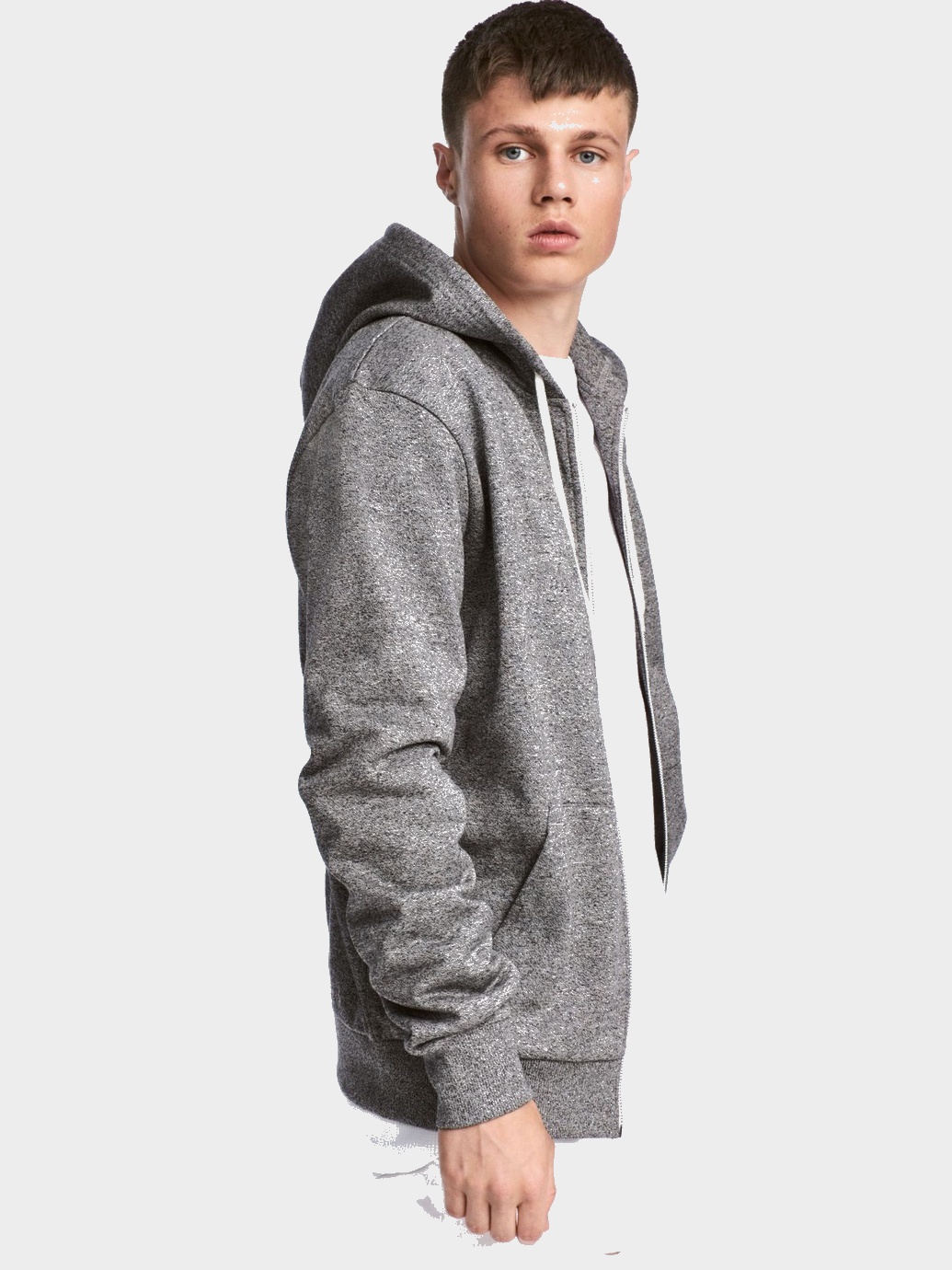 

Толстовка H&M 0422106_тем.сер.меланж_02 S Темно-серая