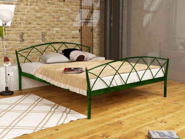 

Кровать Jasmine Elegance-2 Метакам Шагрень зеленая 90х200