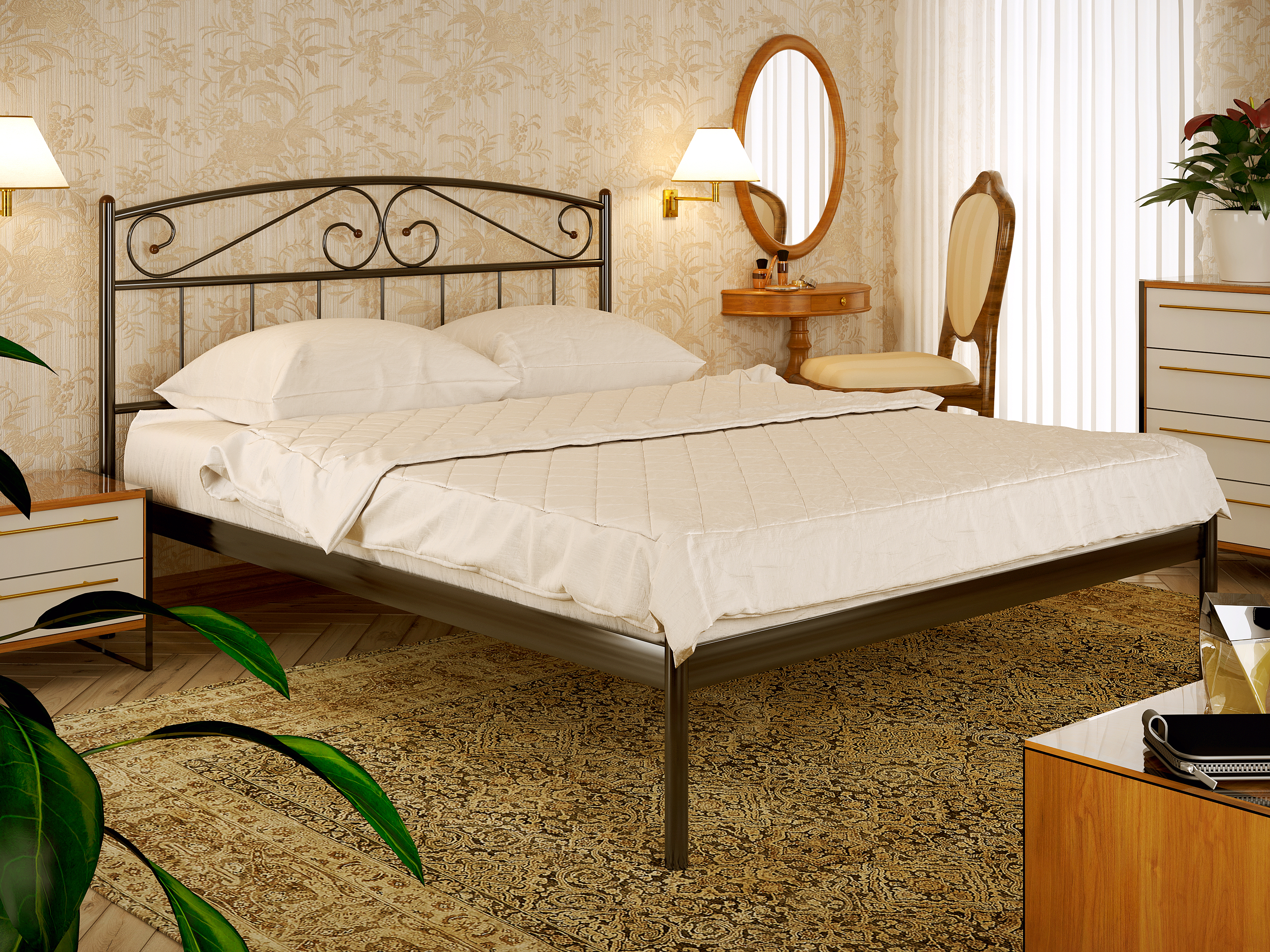 

Кровать Verona XL-1 Метакам Коричневый 160х190