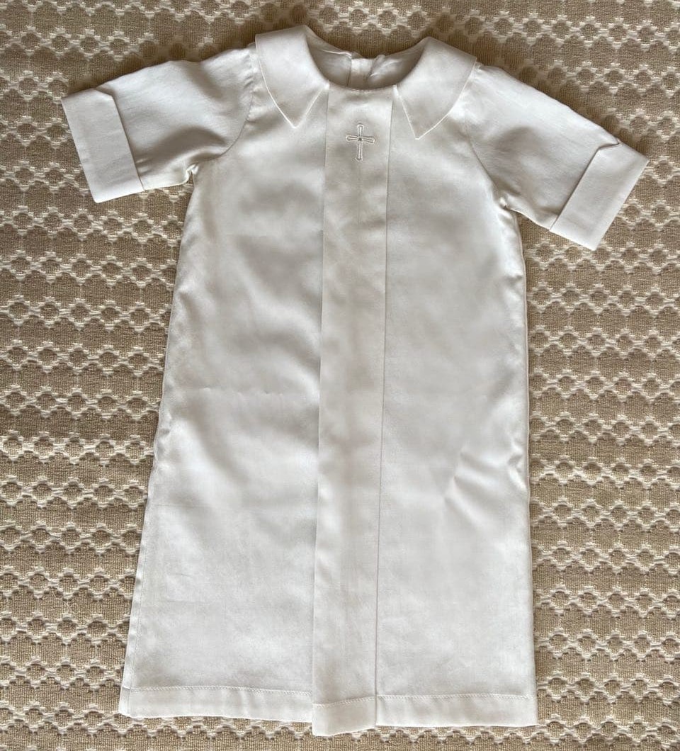 

Крестильная рубашка Pusha PSH10 ivory 56-62 см.