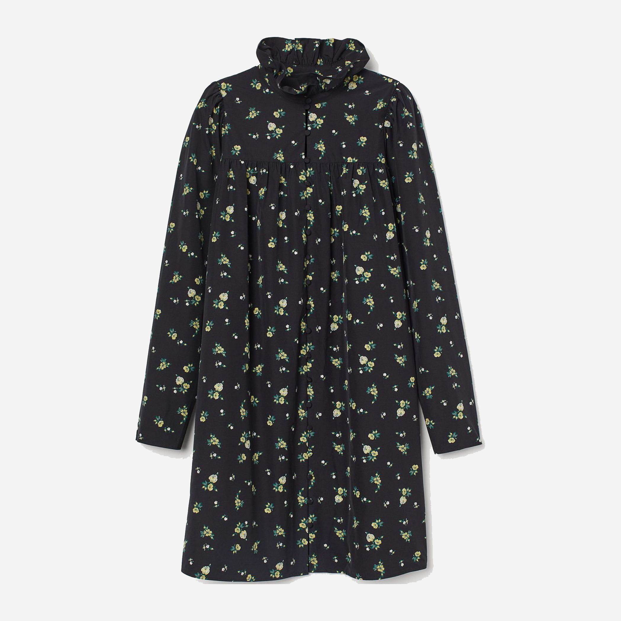 

Платье H&M 9214332sm M Черное с желтым
