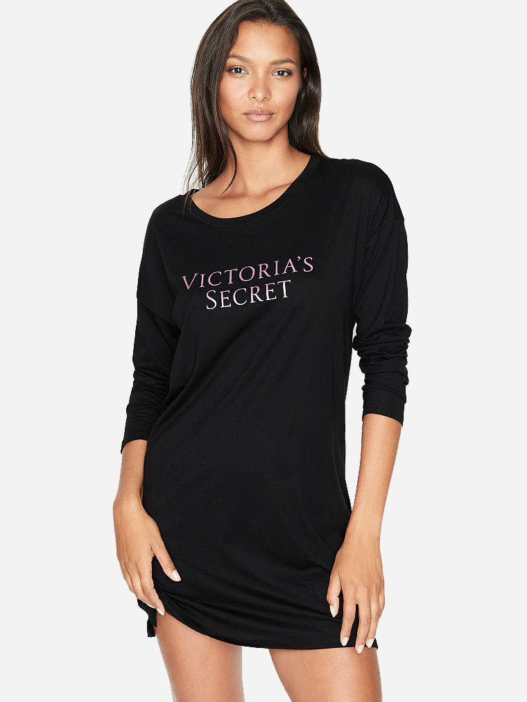 

Ночная рубашка Victoria' Secret 706952293  Черная, Ночная рубашка Victoria's Secret 706952293 S Черная