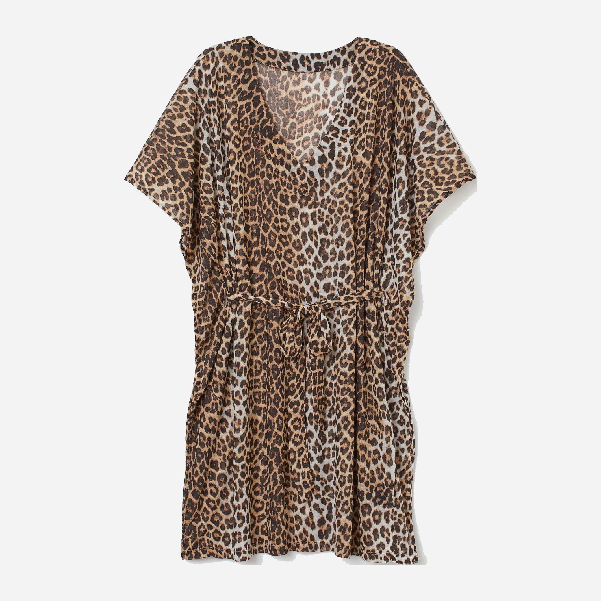

Платье H&M 6598541sm S Бежевое с леопардовым