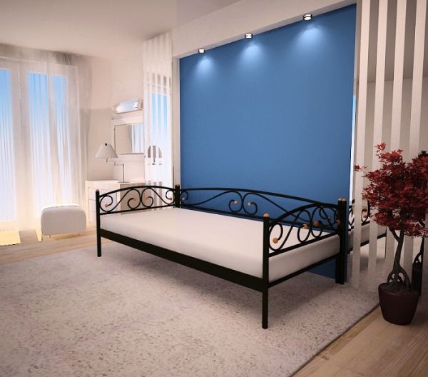 

Кровать Verona Lux Метакам Черный матовый 160х200