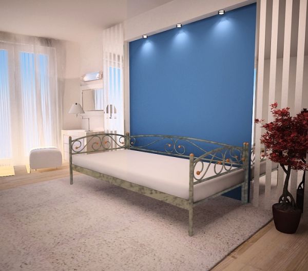 

Кровать Verona Lux Метакам Шагрень серая 120х190