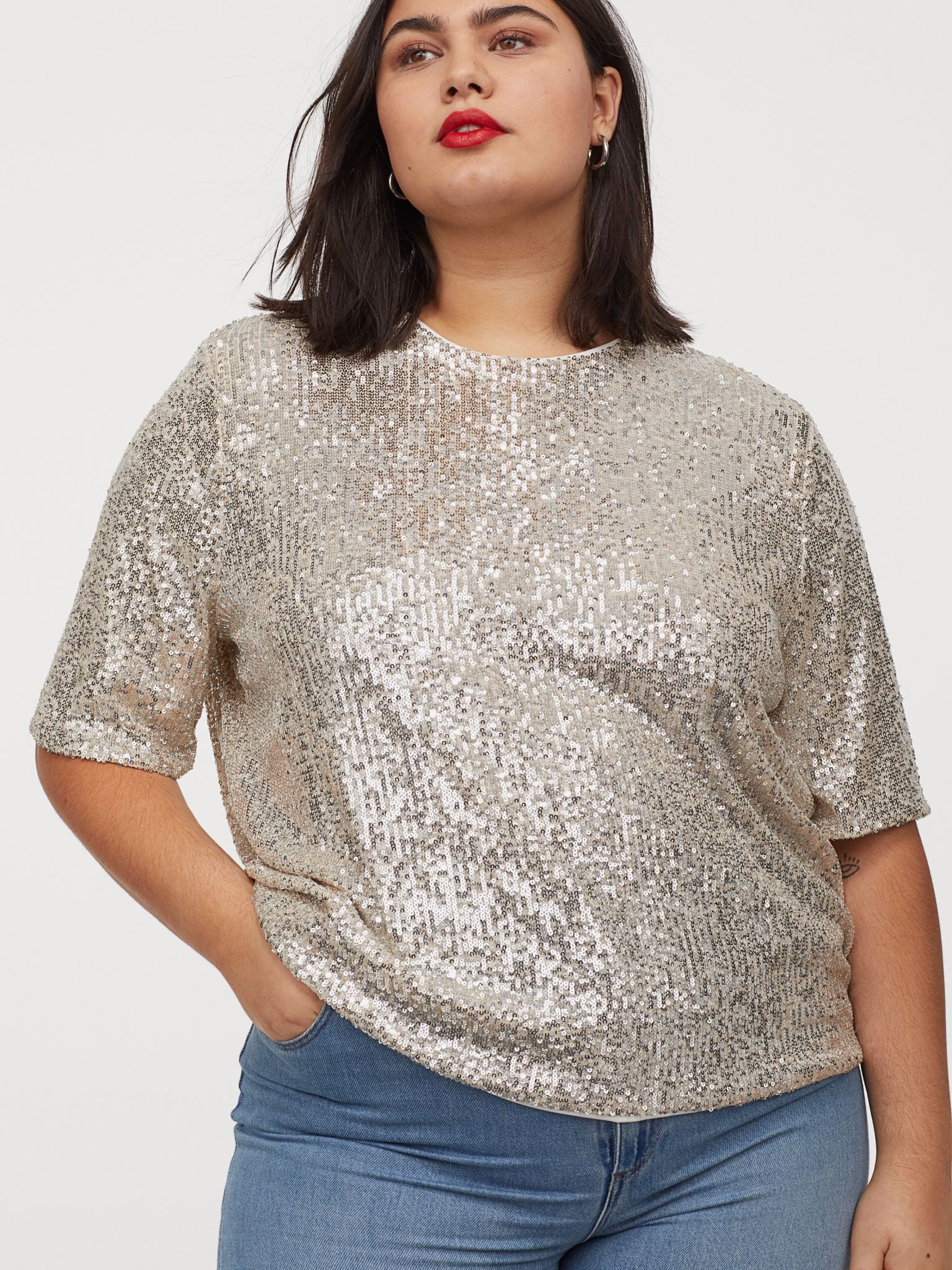 

Топ H&M 900306sm XL Светло-бежевый