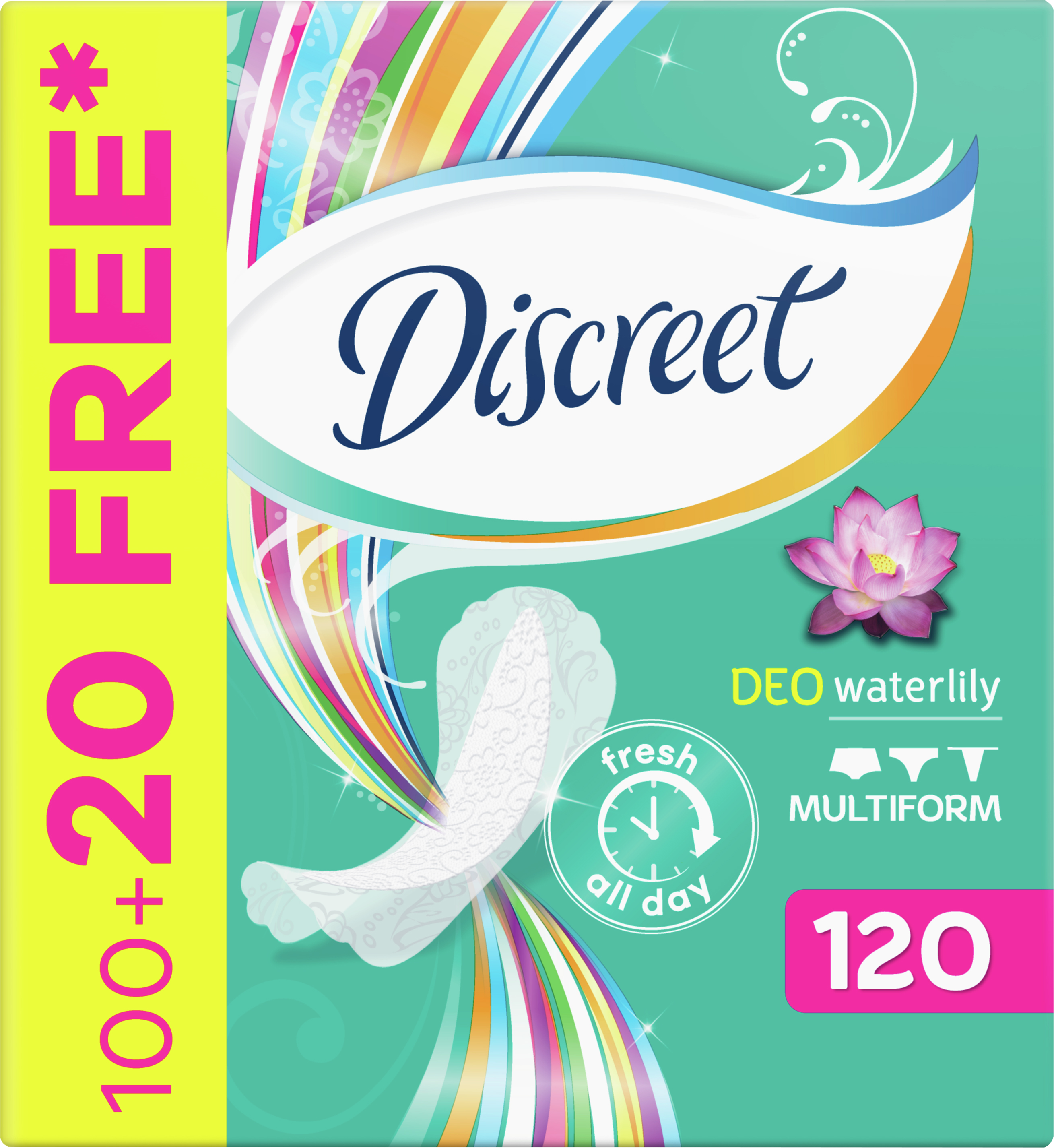 ROZETKA | Ежедневные прокладки Discreet Deo Waterlilly 120 шт ...