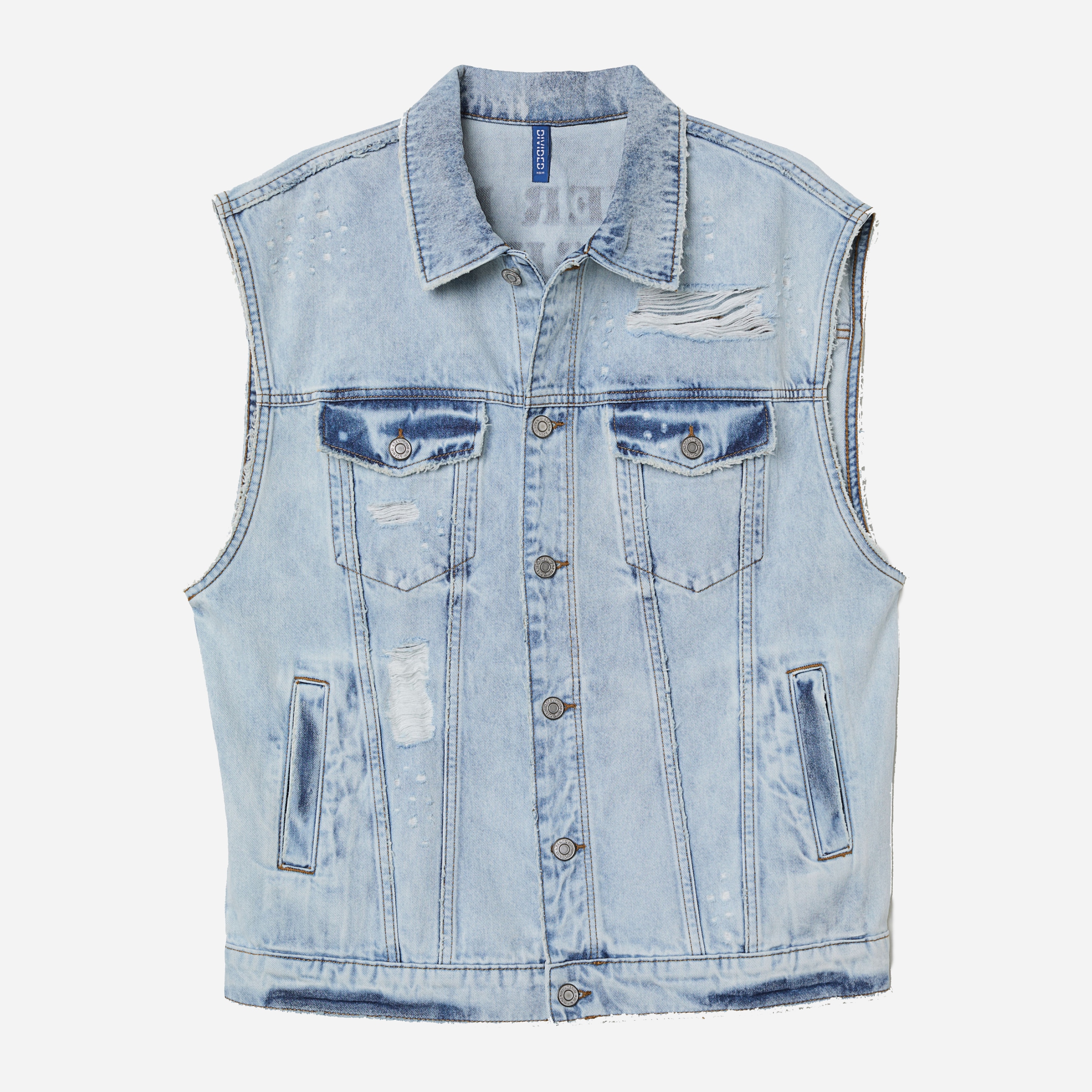 

Жилетка джинсовая H&M 6576187-AAZC XS Светло-синяя