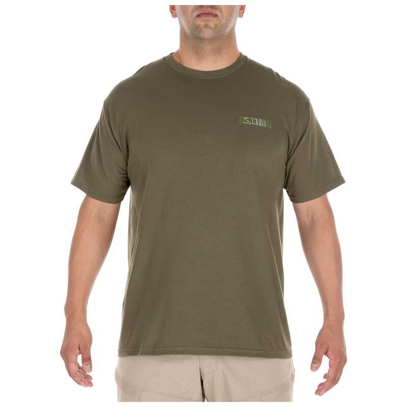 

Футболка 5.11 MOLLE AMERICA T-SHIRT 41195AI Small, Олива
