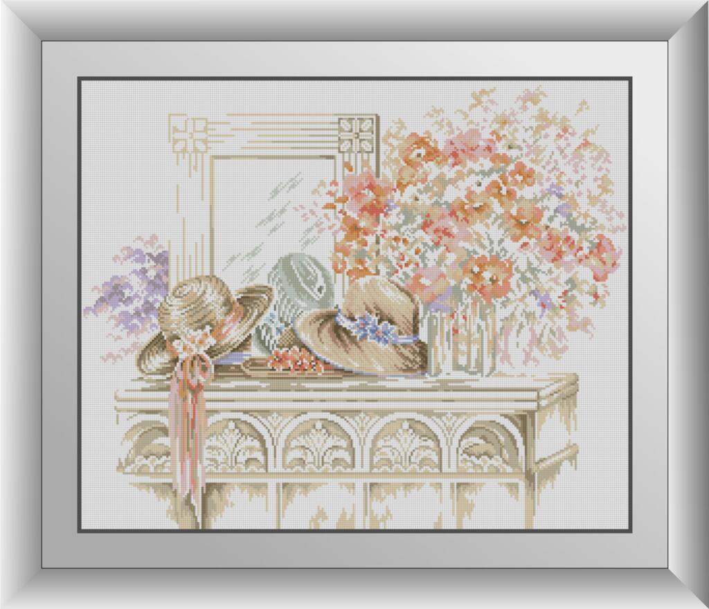 

Набор алмазной живописи Dream Art Цветы и шляпки