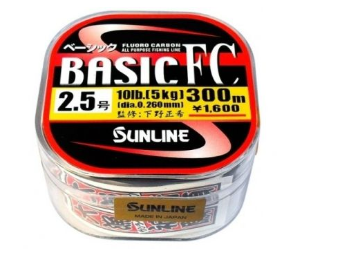 

Флюорокарбон Sunline Basic FC 300м 0.205мм #1.5 6LB