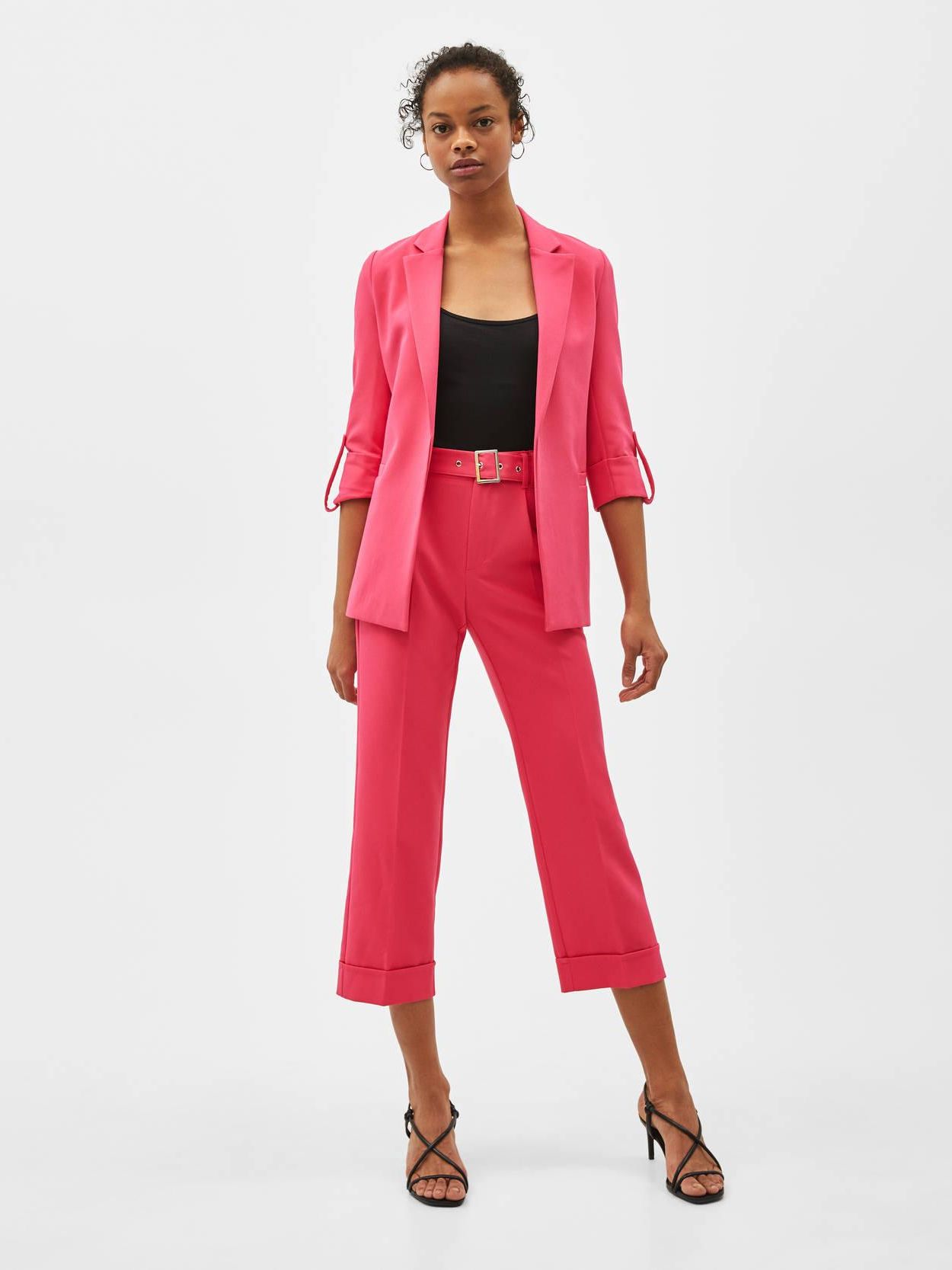 

Брюки Bershka 0094/168/164-ACVN L Малиновые